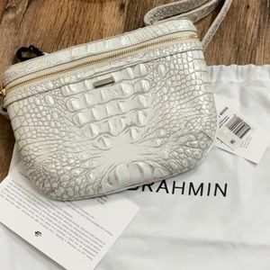 Brahmin belt bag NWT in pearl